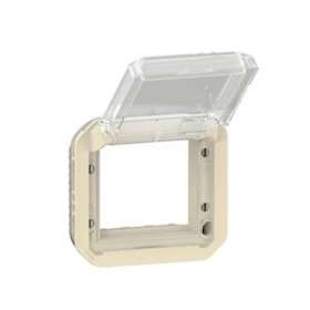 Adaptateur Plexo à volet transparent pour Mosaic - composable sable|Legrand-LEG069838L
