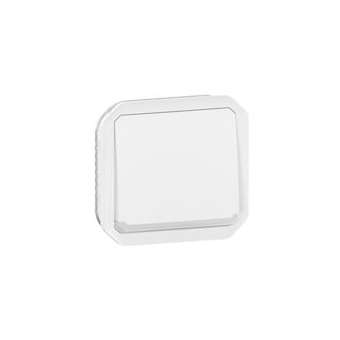 Poussoir NO-NF lumineux Plexo composable blanc|Legrand-LEG069616L