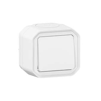 Poussoir NO Plexo complet saillie blanc|Legrand-LEG069760L