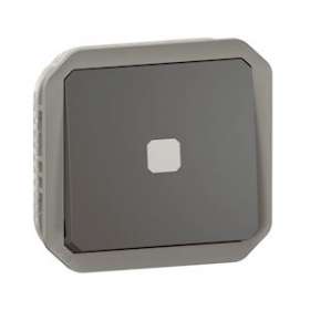Interrupteur temporisé lumineux Plexo composable anthracite|Legrand-LEG069804L