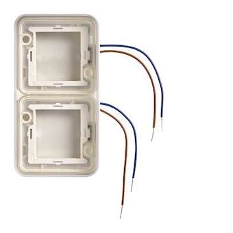 cubyko collerette double lumineuse à LED bleues 230V verticale|Hager-HAGWNA712
