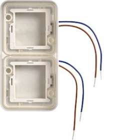 cubyko collerette double lumineuse à LED bleues 230V verticale|Hager-HAGWNA712