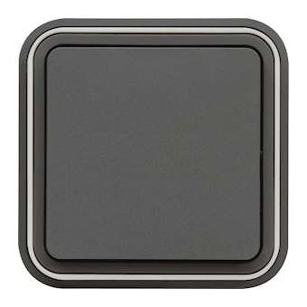 cubyko interrupteur va-et-vient encastré à griffes gris IP55|Hager-HAGWNE001G