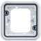cubyko Support d'encastrement simple associable à griffes blanc IP55