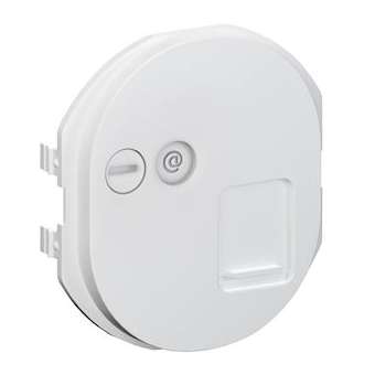 Ovalis - Enjoliveur seul prise RJ45 simple Blanc|Schneider Electric-SCHS260671