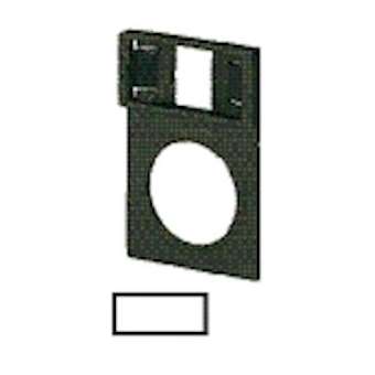 Support, +étiquette, sans inscription, aluminium, inscription possible|Eaton industries-EONQ25TS-02