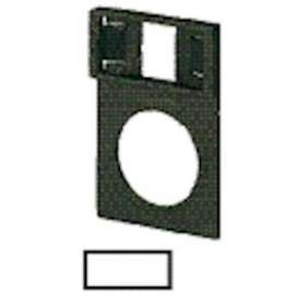 Support, +étiquette, sans inscription, aluminium, inscription possible|Eaton industries-EONQ25TS-02