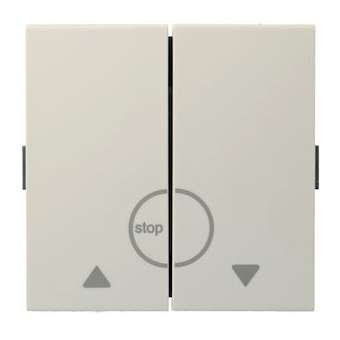 Kallysta touche double pour poussoir et volet roulant coloris Dune|Hager-HAGWK796D