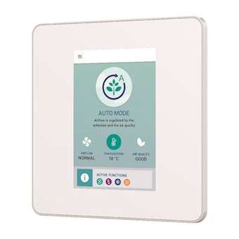 Panneau de commande tactile pour unité de ventilation. Contour blanc|Panasonic france sas-PNSPAW-VEN-DPL