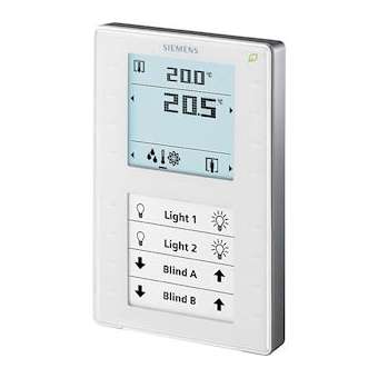 Appareil d'ambiance KNX Temp. boutons LCD|Siemens HVAC-SBAQMX3.P37