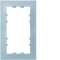 Kallysta pop plaque 2 postes verticale entraxe 57 coloris Opale|Hager-HAGWKN436