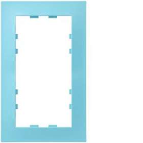 Kallysta pop plaque 2 postes verticale entraxe 57 coloris Lagon|Hager-HAGWKN516