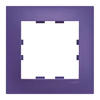 Kallysta pop plaque 2 postes verticale entraxe 57 coloris Cobalt|Hager-HAGWKN526