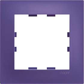 Kallysta pop plaque 2 postes verticale entraxe 57 coloris Cobalt|Hager-HAGWKN526