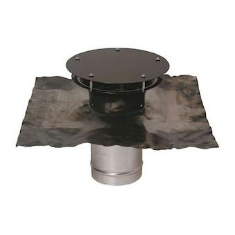 Sortie chatière grise et plaque de plomb D150|Aldes-ALD11022037