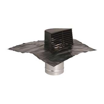 Sortie chatière grise et plaque de plomb D125|Aldes-ALD11022036