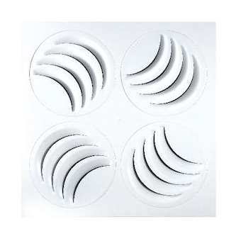 PLAY-KLIN 600L D200 - diffuseur multi directions 600 x 600+plenum D200 latéral|Atlantic clim ventil-ELG529450