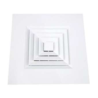 DC4D FP 150X150 - Diffuseur carré 4D 150X150 à noyau démontable - plaf.modulaire|Atlantic clim ventil-ELG529369