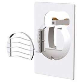 Br 15 - bouche platine WC autoréglable spécial rénovation 15 m3/h|Atlantic clim ventil-ELG525020