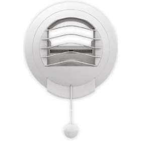 Bouche d'extraction autoréglable 30/90 m3/h, sans manchette. Cde par cordon|S&P France ( Unelvent )-UNE858265