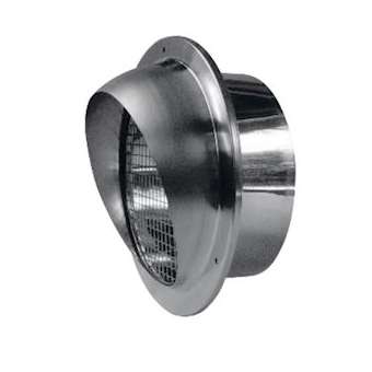 Me inox 160 light- rejet ou prise d'air murale inox faibles PDC diamètre 160|Atlantic clim ventil-ELG461006