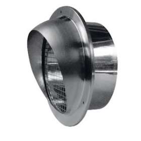 Me inox 160 light- rejet ou prise d'air murale inox faibles PDC diamètre 160|Atlantic clim ventil-ELG461006