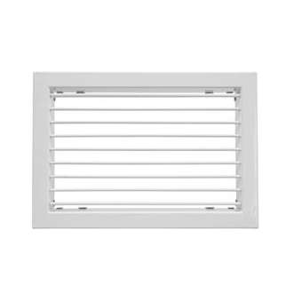 Grille de soufflage/reprise à ailettes orient. sple déflec, blanc, D 400x100 mm|S&P France ( Unelvent )-UNE851996