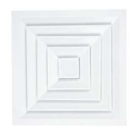 DC4D 300X300 - Diffuseur carré 4D 300X300 à noyau démontable - plaf.|Atlantic clim ventil-ELG529367