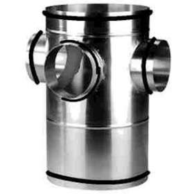 Collecteur d'étage acier galvanisé à joints, classe C, 1 piquage, D 250|S&P France ( Unelvent )-UNE867803