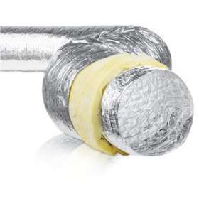 Gaine souple alu iso thermique 50 mm, classement M0/M1, D 125 mm, longueur 10 m|S&P France ( Unelvent )-UNE820769
