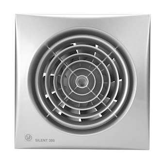 Aérateur, 280 m3/h, façade silver, clapet anti-retour, D 150 mm|S&P France ( Unelvent )-UNE400008