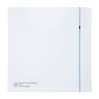 Aérateur design, 85 m3/h, façade blanche, moteur Ecowatt 230V, D 100 mm|S&P France ( Unelvent )-UNE403804