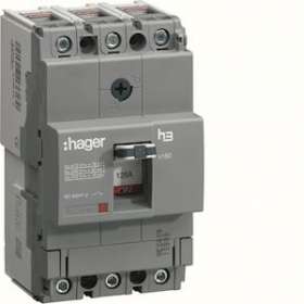 Disjoncteur boîtier moulé x160 3P 25kA 80A|Hager-HAGHHA080H