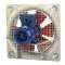 Ventilateur hélicoïde mural ATEX IIBT5, 8000 m3/h, tri 230/400V, D 450 mm