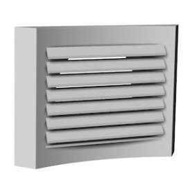 Terminal métallique plafond de diffusion/extraction, finition alu blanc D 125 mm|S&P France ( Unelvent )-UNE852131