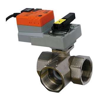 Vanne 3 voies pour caisson CADT N 55, 3WV DN25 KVS10, propo 24 V + servomoteur|S&P France ( Unelvent )-UNE700005