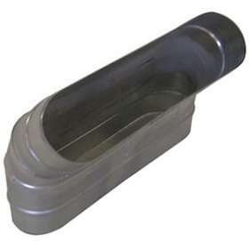 Coude vertical oblong galvanisé 45DEG CVO - L 425mm x H 130mm|Aldes-ALD11066322