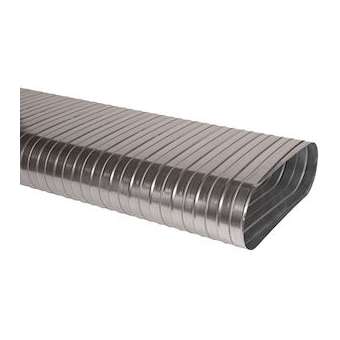 Conduit spiralés rigide oblong galvanisé CSRO de 3mètres - L425 x H130|Aldes-ALD11064444
