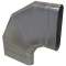 Coude horizontal oblong galvanisé 90DEG CHO - L 425mm x H 130mm