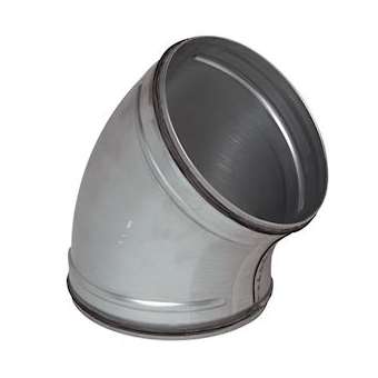 Coude galvanisé 45DEG à joint - Diamètre 450|Aldes-ALD11098131