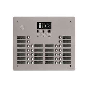 Platine alu audio/vidéo 24 boutons - 4 rangées BUS 2 fils (GB2/G2P)|Golmar-BITGTV62-424