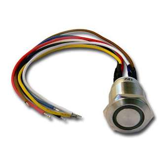 Bouton poussoir inox NO/NF éclairé bi-couleur (Orange/Vert)|Golmar-BITTXBPNO-NFE