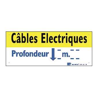 plaque alumetal 'cables electriques'|Catu-CATAM-64