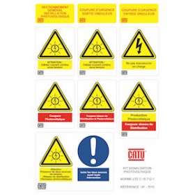 plaque de 9 etiq'coup res de distr phot'|Catu-CATAT-7021