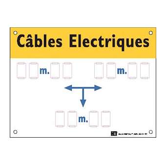 plaque alumetal 'cables enfouis'|Catu-CATAM-6410