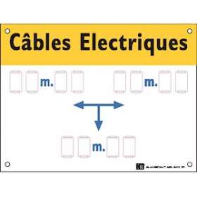 plaque alumetal 'cables enfouis'|Catu-CATAM-6410