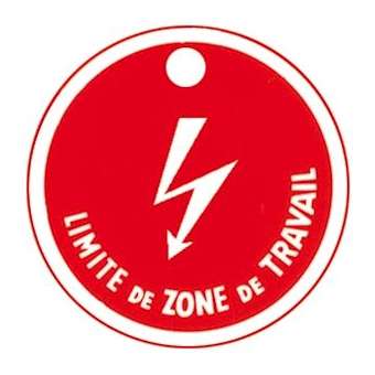 disque plast. 'limite zone de travail'|Catu-CATAP-621-3