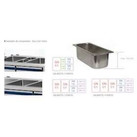 SALADETTE GN 1/1 - PROF. 700 - POSITIVE +4/+10DEGC - SANS GROUPE LOGE|Nosem-NOESAL704SGVB-2