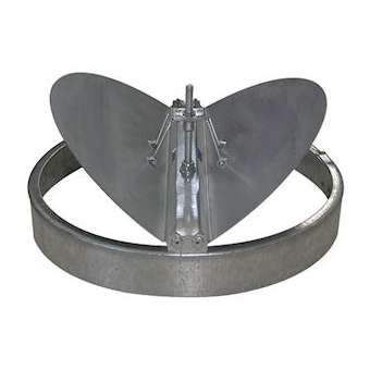 Registre circulaire BR D160 en acier pour diffuseur circulaire ou rectangulaire|Aldes-ALD11053220