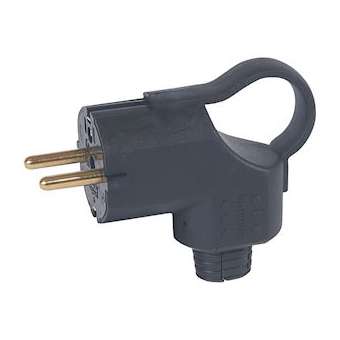 Fiche borne à vis 2P+T 16A IK08 à sortie latérale à anneau|Legrand-LEG050252